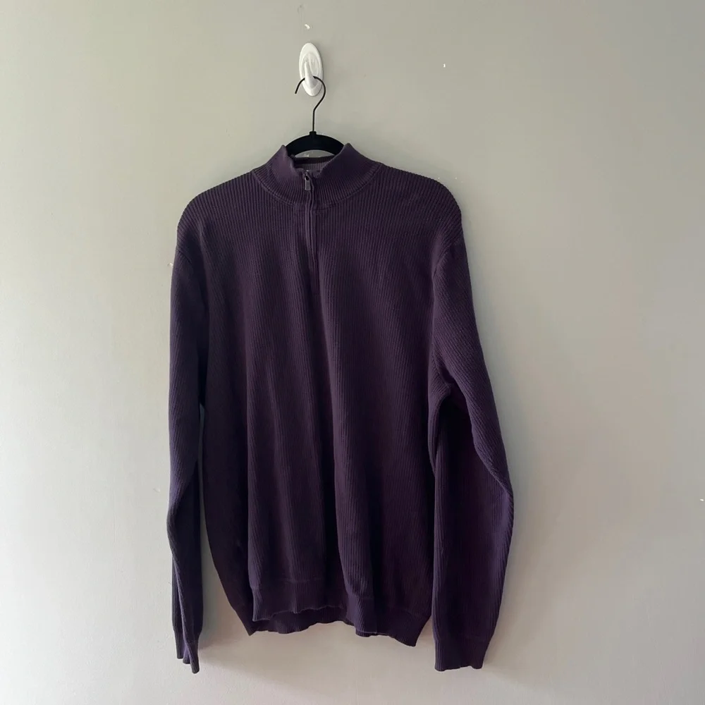 Tommy Bahama Purple Long Sleeve Pullover Sweater Colorful Mens Size XL